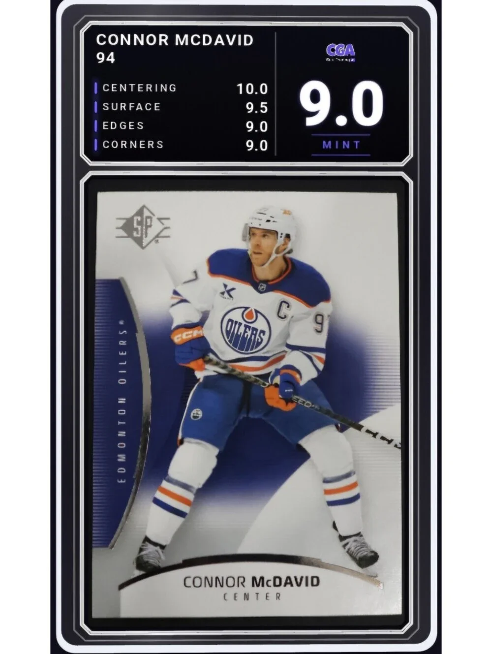 2025-26 SP Upper Deck #94 Connor McDavid Edmonton Oilers - CGA 9.0 Digital Grade